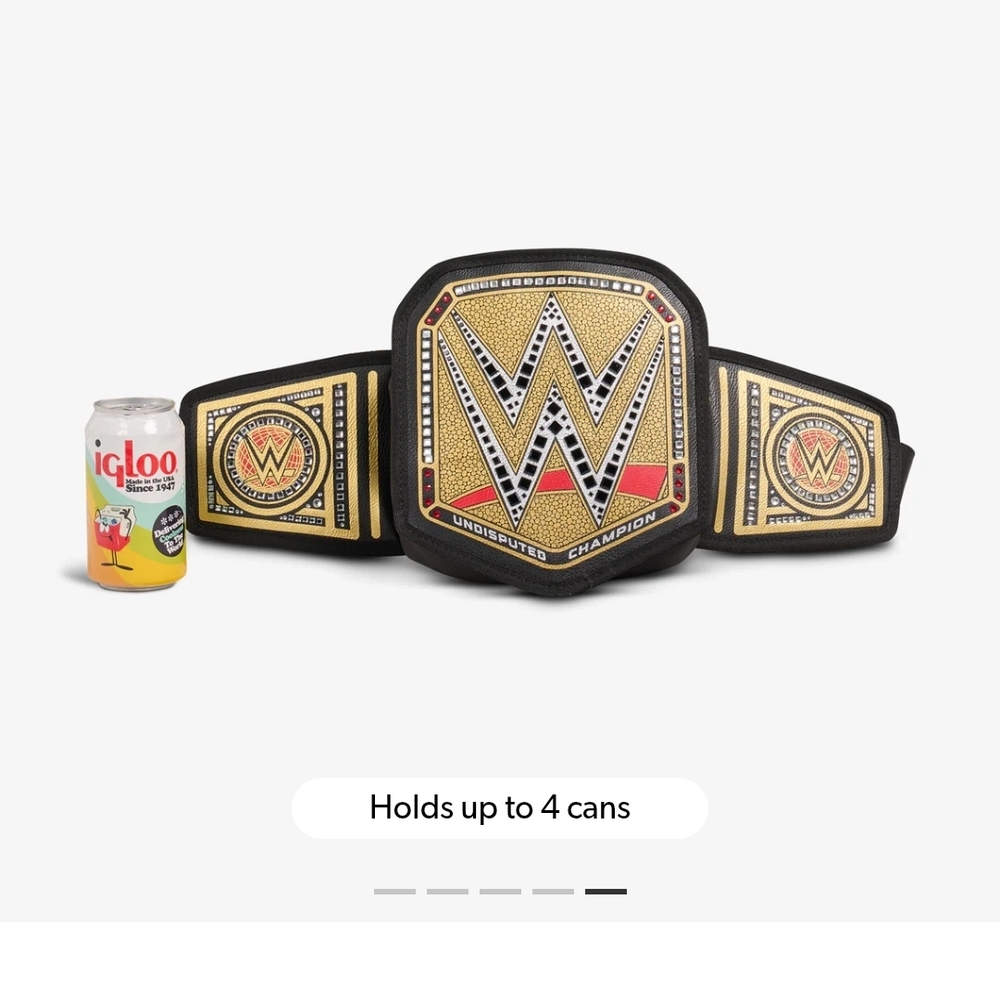 NWT igloo WWE Championship Belt Can Holder